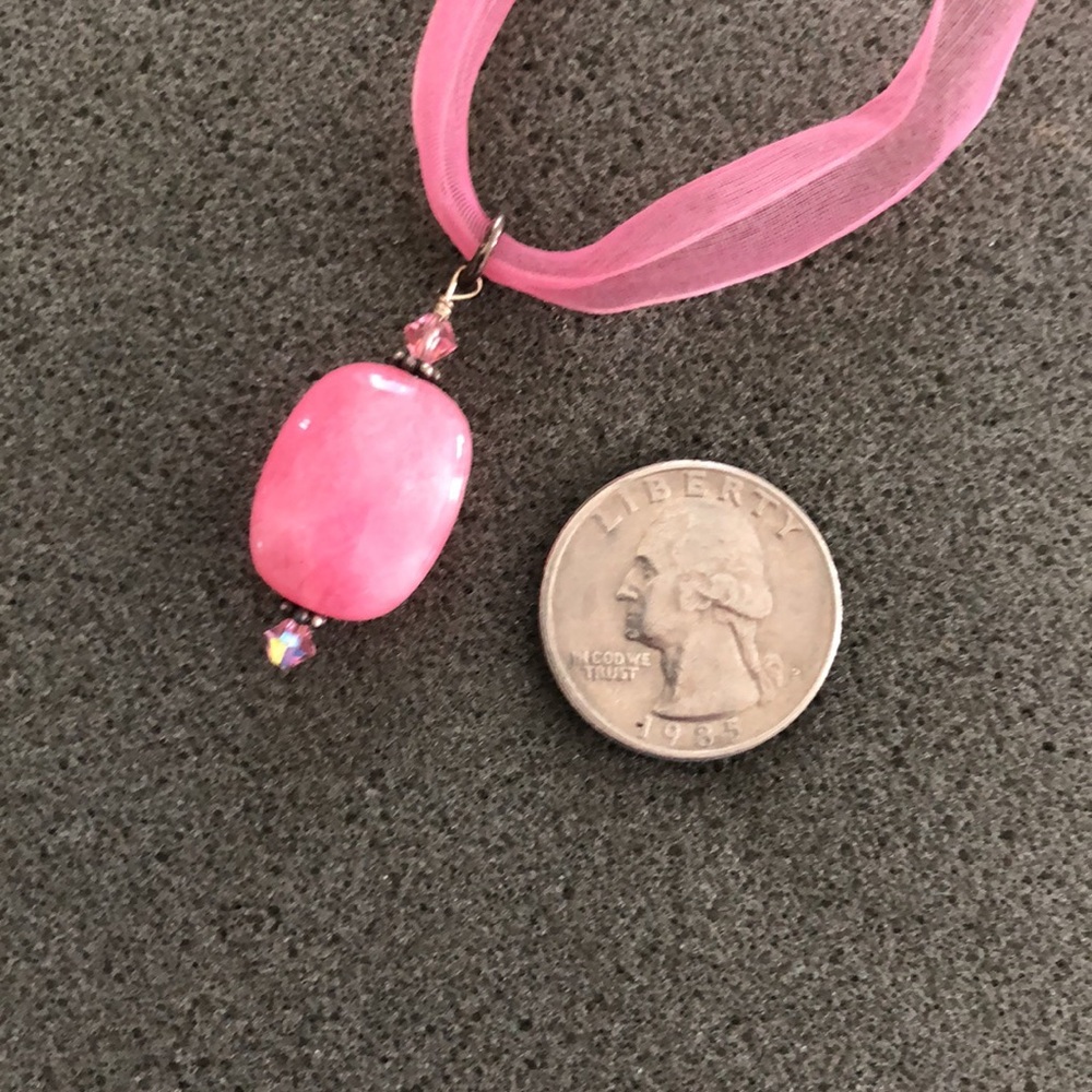 Pink Ribbon Necklace - Picture 3 of 9